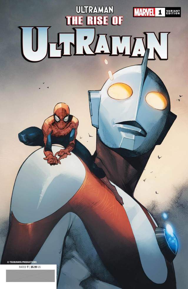 圆谷X漫威「奥特曼」发布第一期变体封面 奥特曼与蜘蛛侠联动